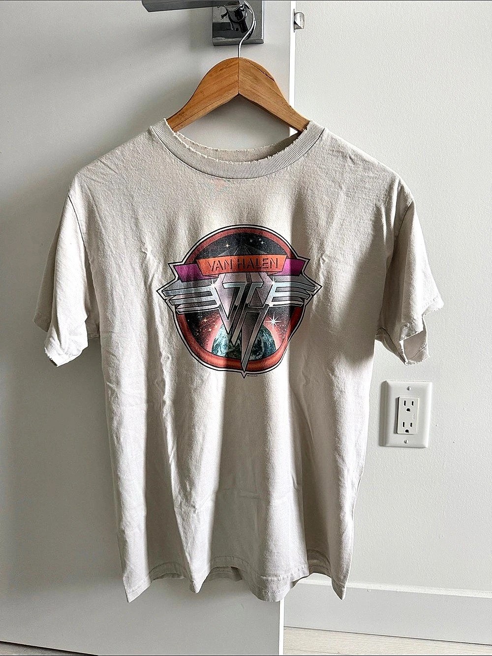 Van Halen 5150 Graphic Band Tee in White